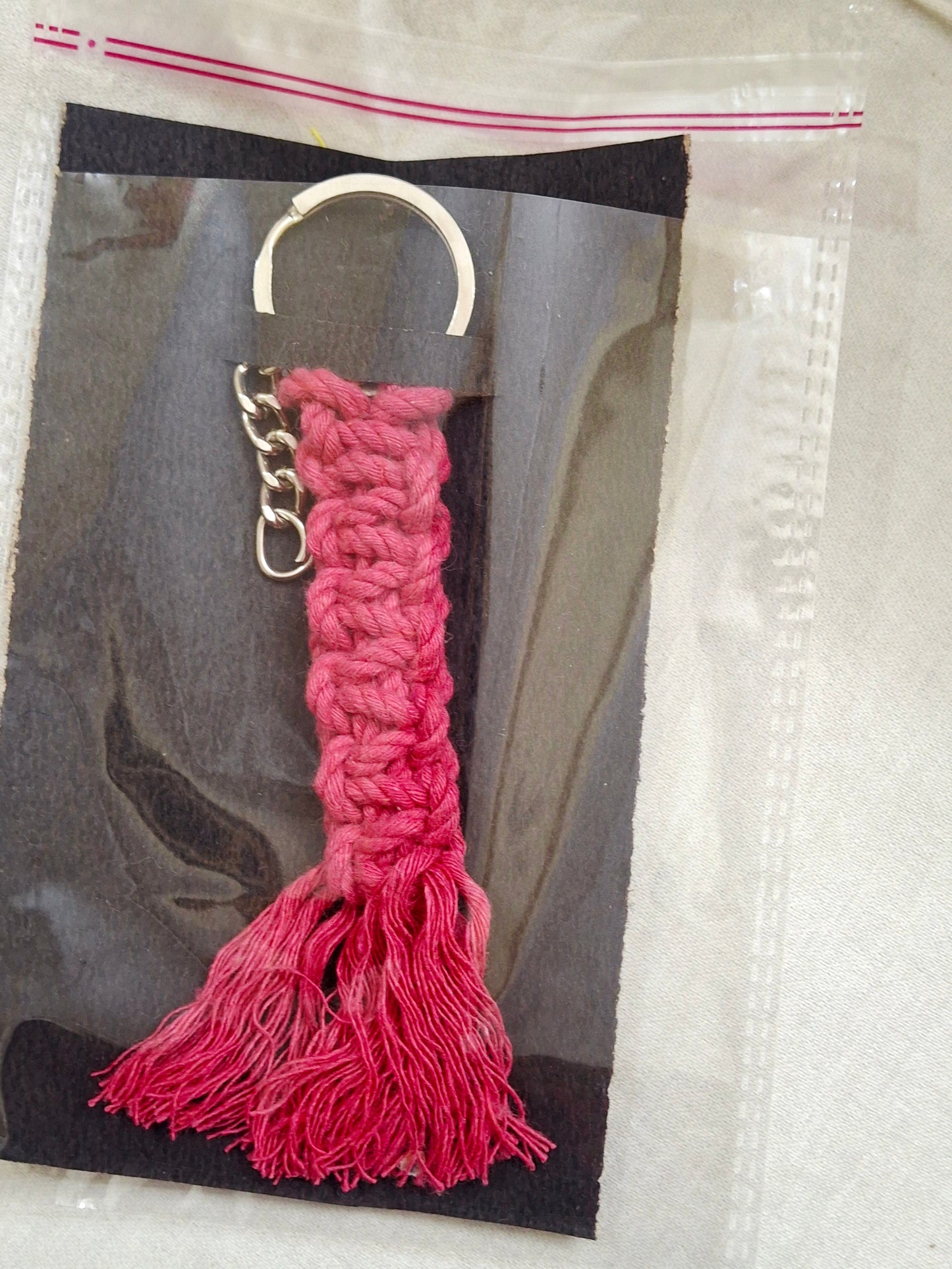 Braided keychain
