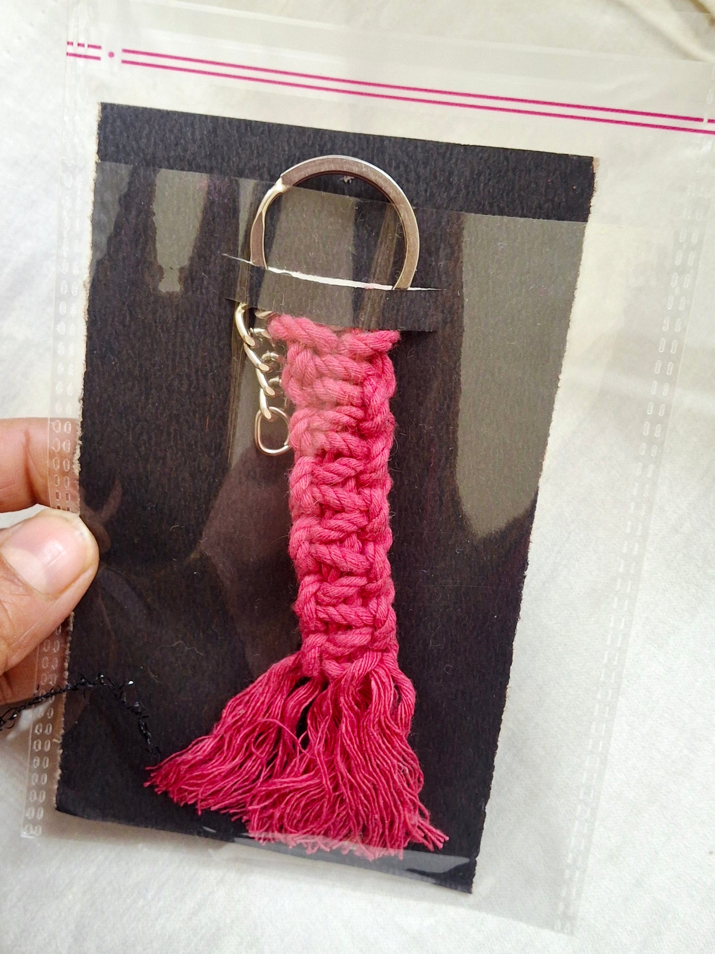 Braided keychain