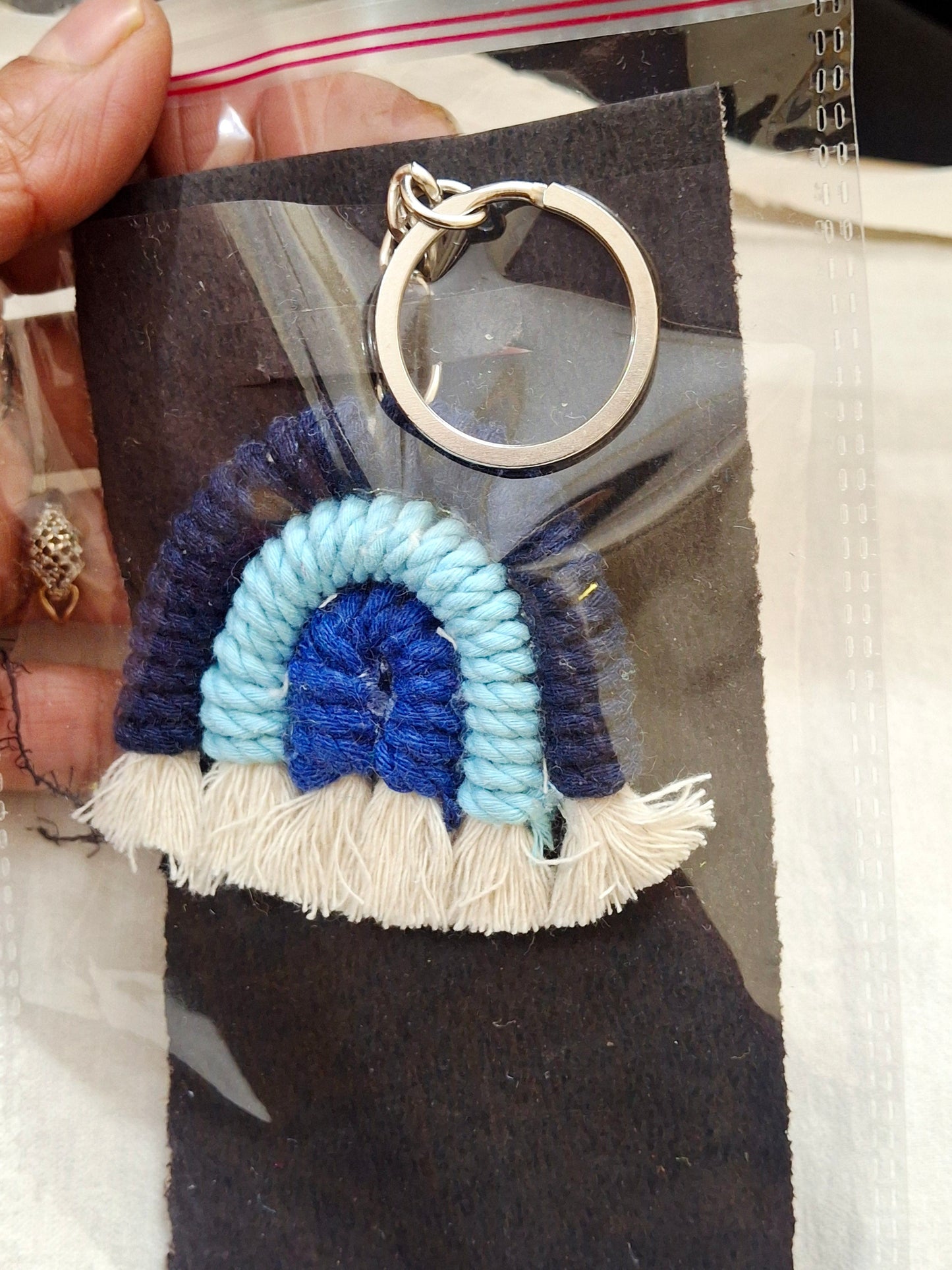 Evil eye keychain