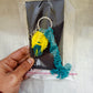 Keychain with feather