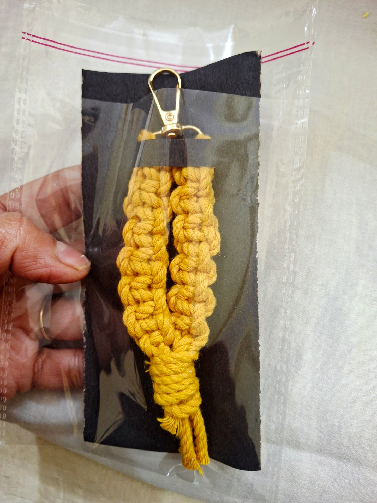 Braided keychain