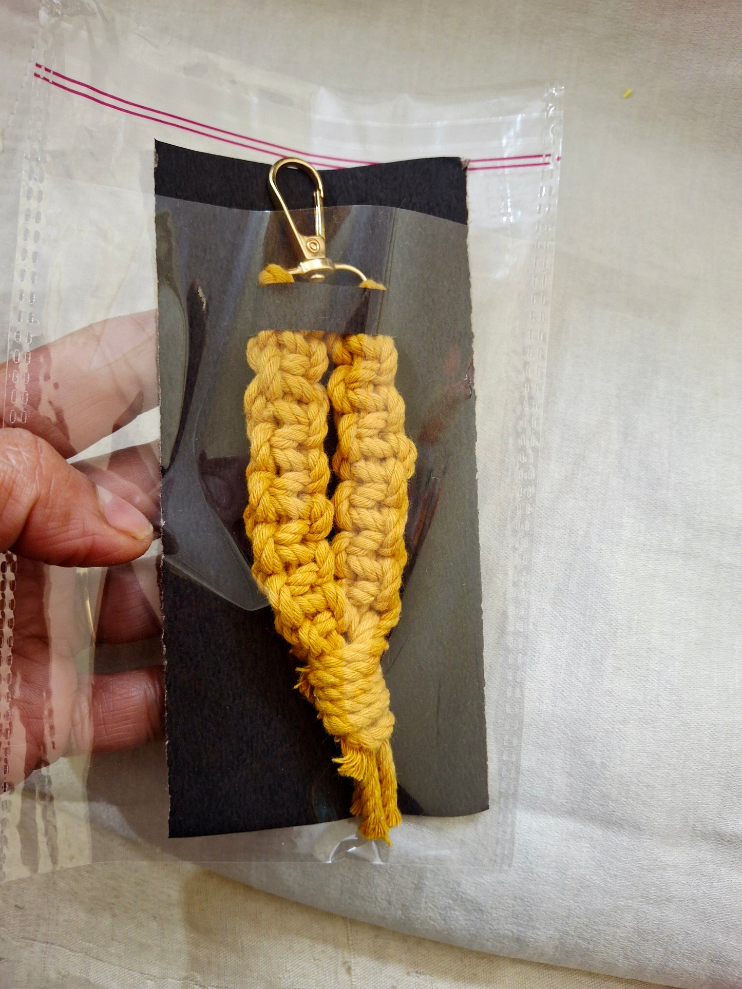 Braided keychain
