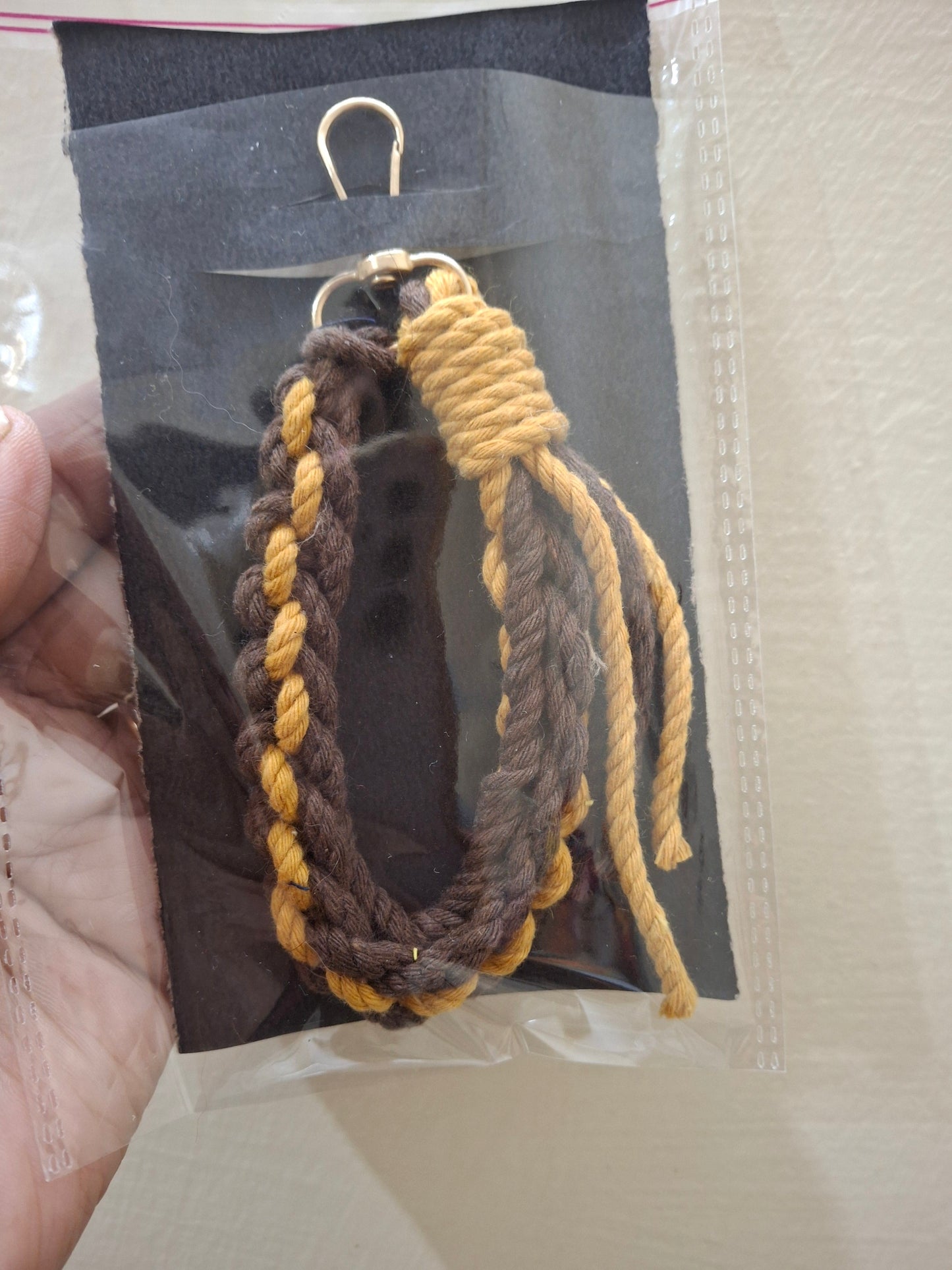 Braided keychain