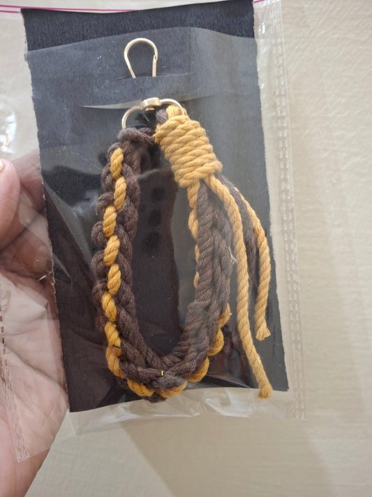 Braided keychain