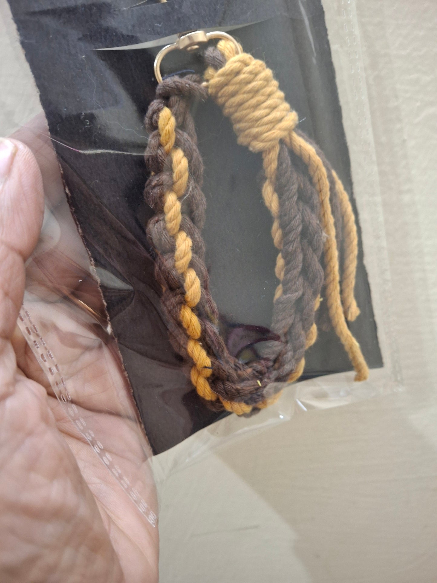 Braided keychain