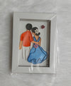 Couple together frame the love of bonding