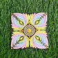 Mandala art tea coaster