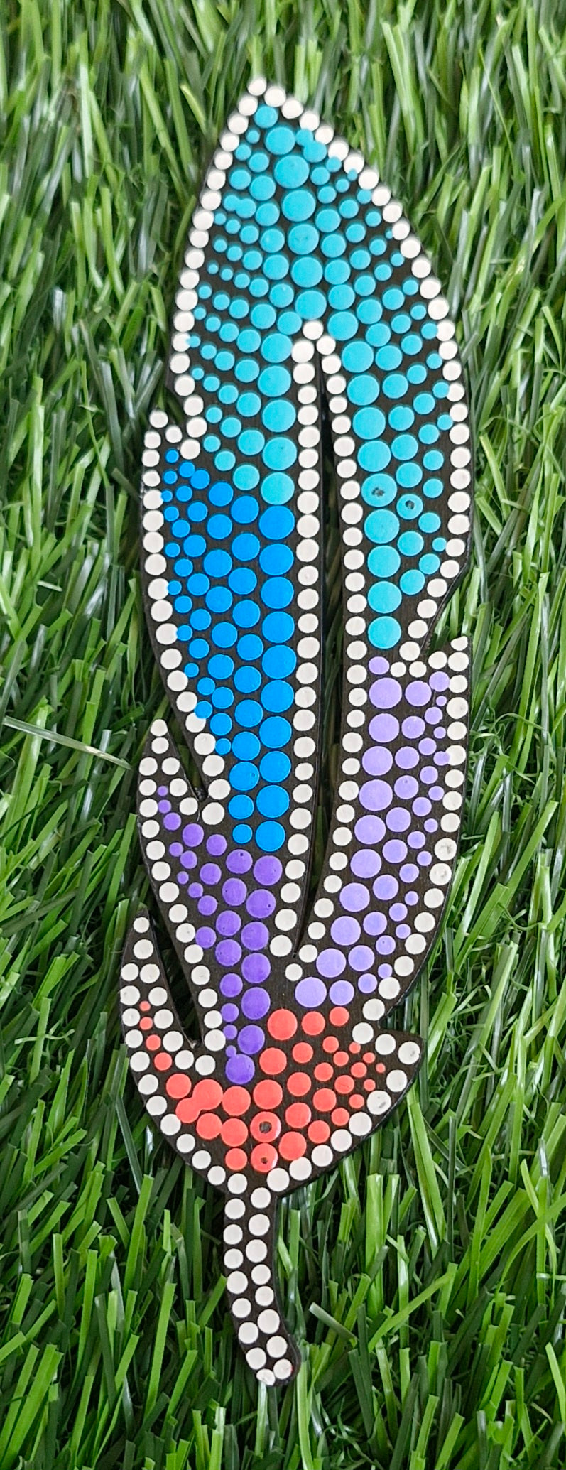 Mandala art bookmarks- leafshape