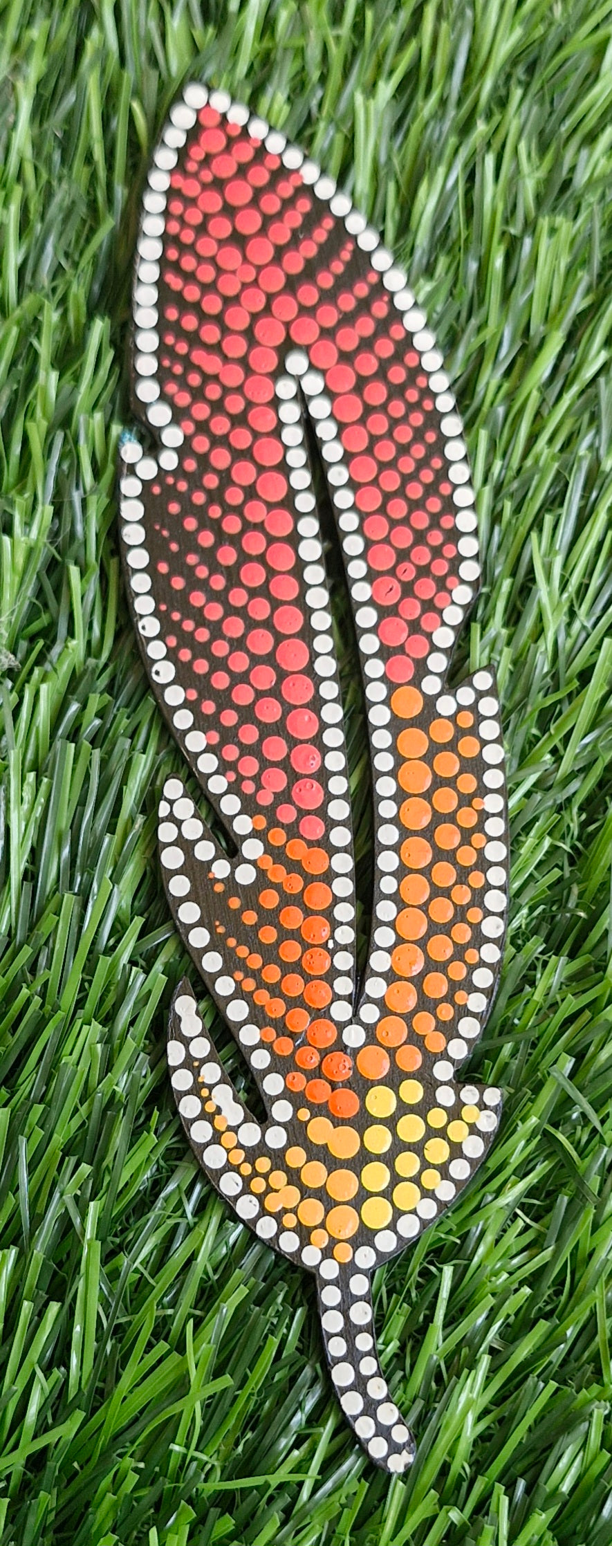 Mandala art bookmarks- leafshape