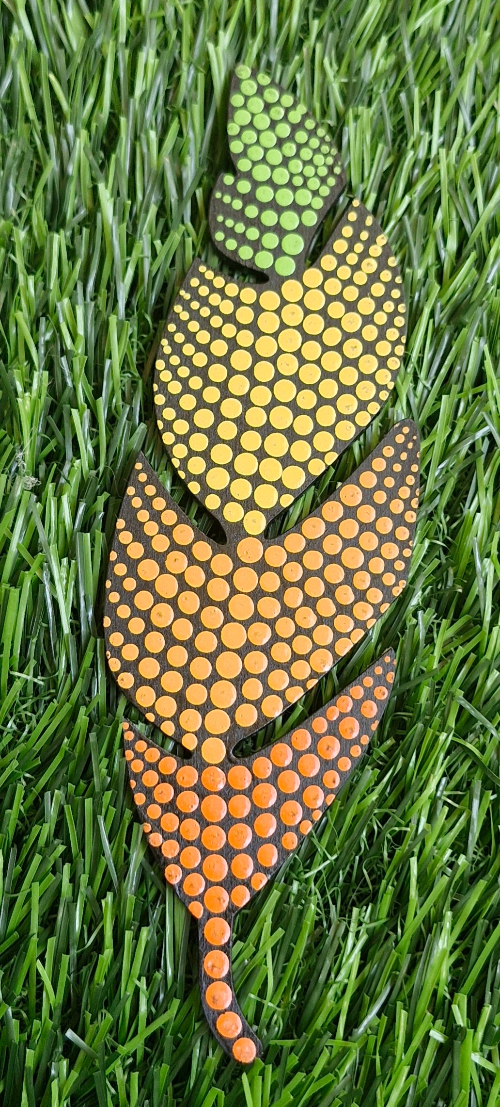 Mandala art bookmarks- leafshape