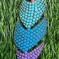 Mandala art bookmarks- leafshape