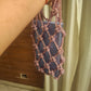 Rhinestone Macrame mobile sling rosegold