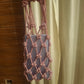 Rhinestone Macrame mobile sling rosegold