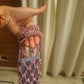 Rhinestone Macrame mobile sling rosegold