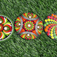 Mandala art tea coaster