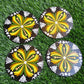 Mandala art tea coaster