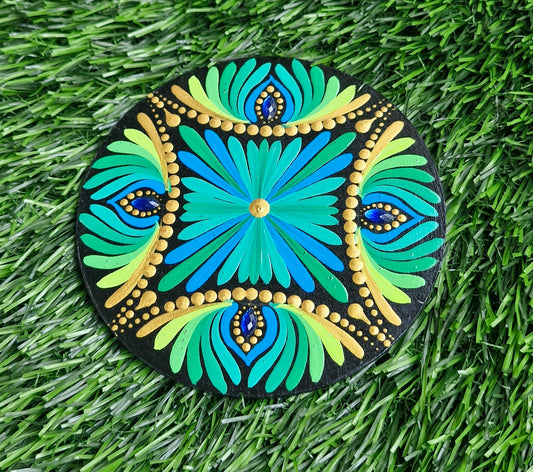 Fridge magnet mandala art