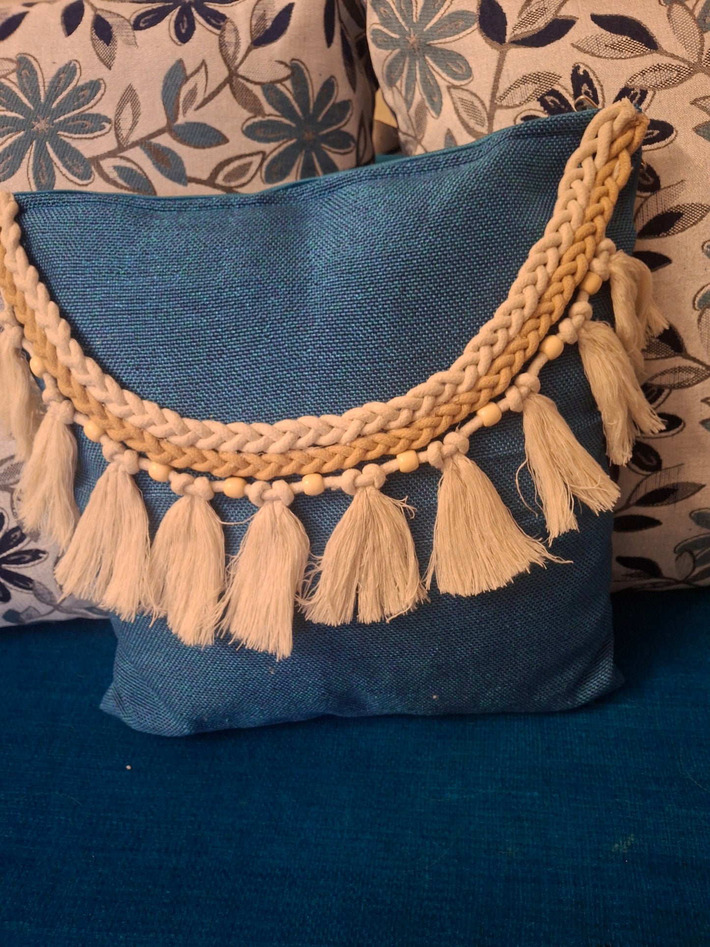 Macrame bohemian cushion covers