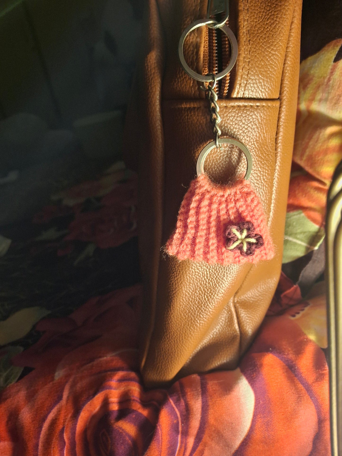 Handmade Crochet Mini Bag Keychain Charm