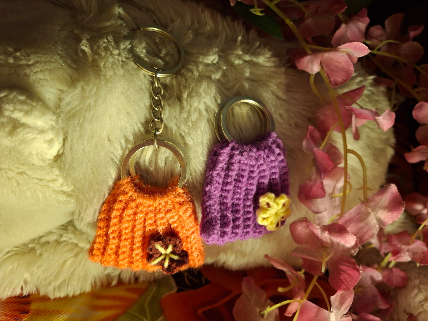 Handmade Crochet Mini Bag Keychain Charm