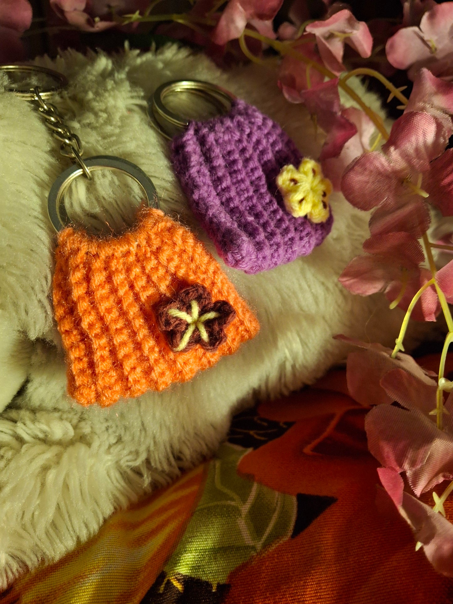 Handmade Crochet Mini Bag Keychain Charm