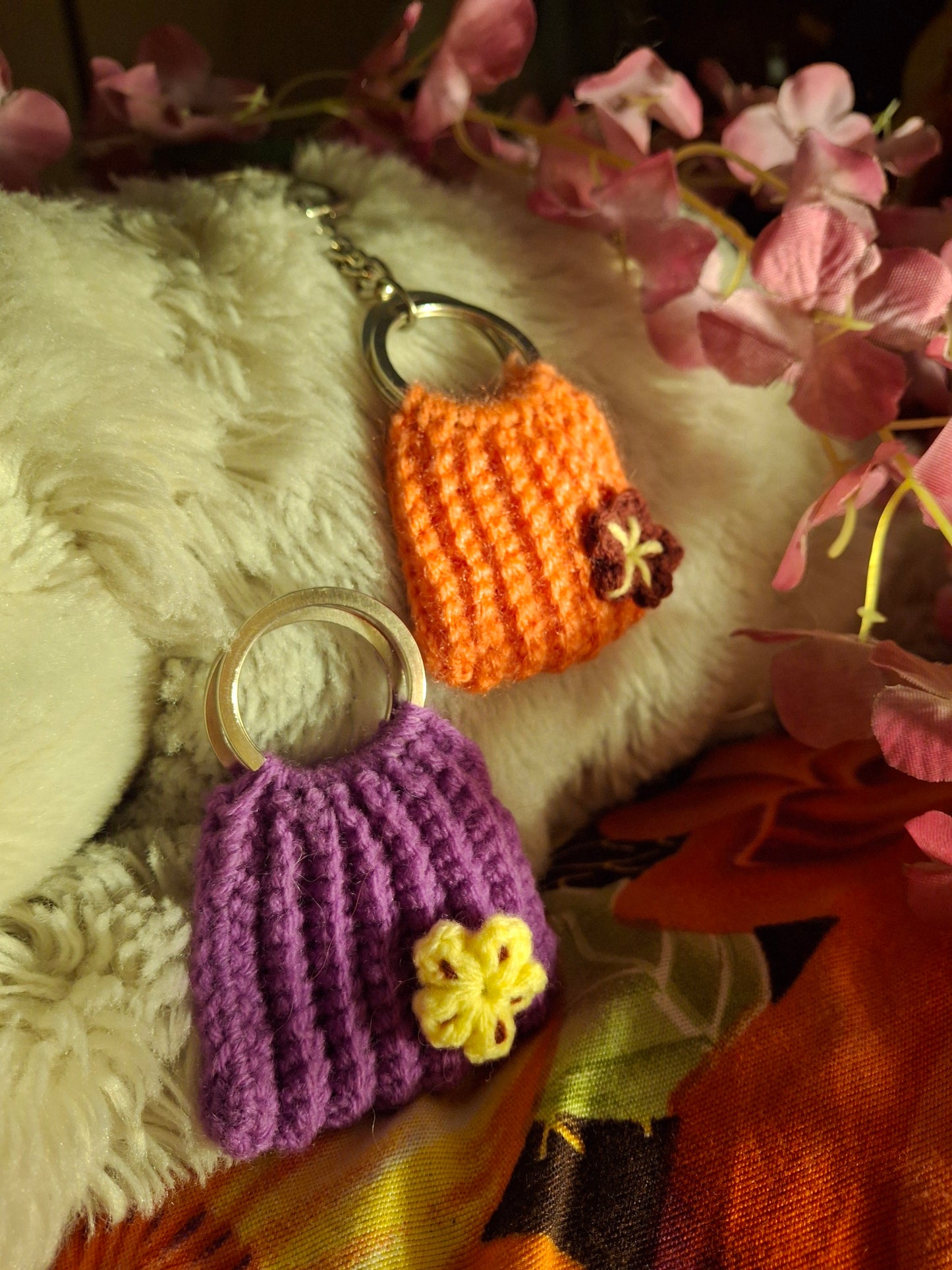 Handmade Crochet Mini Bag Keychain Charm