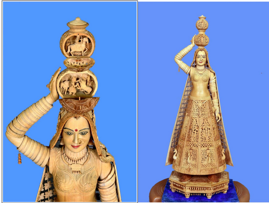 Sandalwood Rajasthani Doll