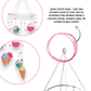 Happy Threads | Amigurumi Dessertland Mobile – Handcrafted Crochet Sweet Treats Décor - Hunar Hatti
