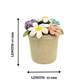 Happy Threads | Handcrafted Crochet Bloom Pot – Colorful Bouquet of Eternal Blossoms