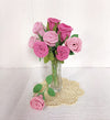 Happy Threads Radiant Roses | Eco-Friendly Handcrafted Crochet Flower – Single Stem, Sustainable Home Décor & Gift