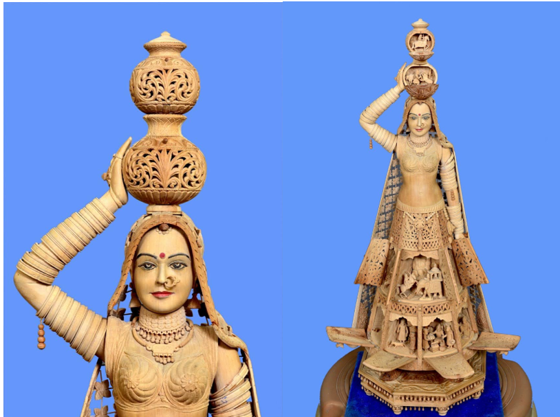 Sandalwood Rajasthani Doll