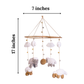 Happy Threads | Cute Sheep & Cloud Baby Mobile – Handcrafted Crochet Nursery Hanging - Hunar Hatti