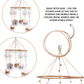 Happy Threads | Cute Sheep & Cloud Baby Mobile – Handcrafted Crochet Nursery Hanging - Hunar Hatti