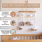 Happy Threads | Cute Sheep & Cloud Baby Mobile – Handcrafted Crochet Nursery Hanging - Hunar Hatti