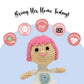 Moffee – Adorable Kind Doll | Handmade Crochet Soft Doll for Playful Hearts | Mini Amigurumi Collectible