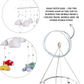 Happy Threads | Handcrafted Amigurumi Airplane Mobile – Crochet Clouds & Classic Planes Nursery Décor - Hunar Hatti