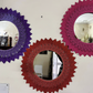 Macrame round mirror