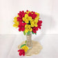 Happy Threads| Tulip Treasures (Open Tulips), Eco-Friendly Handcrafted Single Stem Crocheted Flowers, Lead-Free, Sustainable Decor & Gift Solution