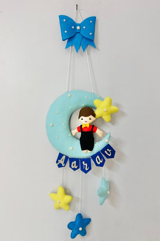 Kids hanging -Girl/Boy on Moon