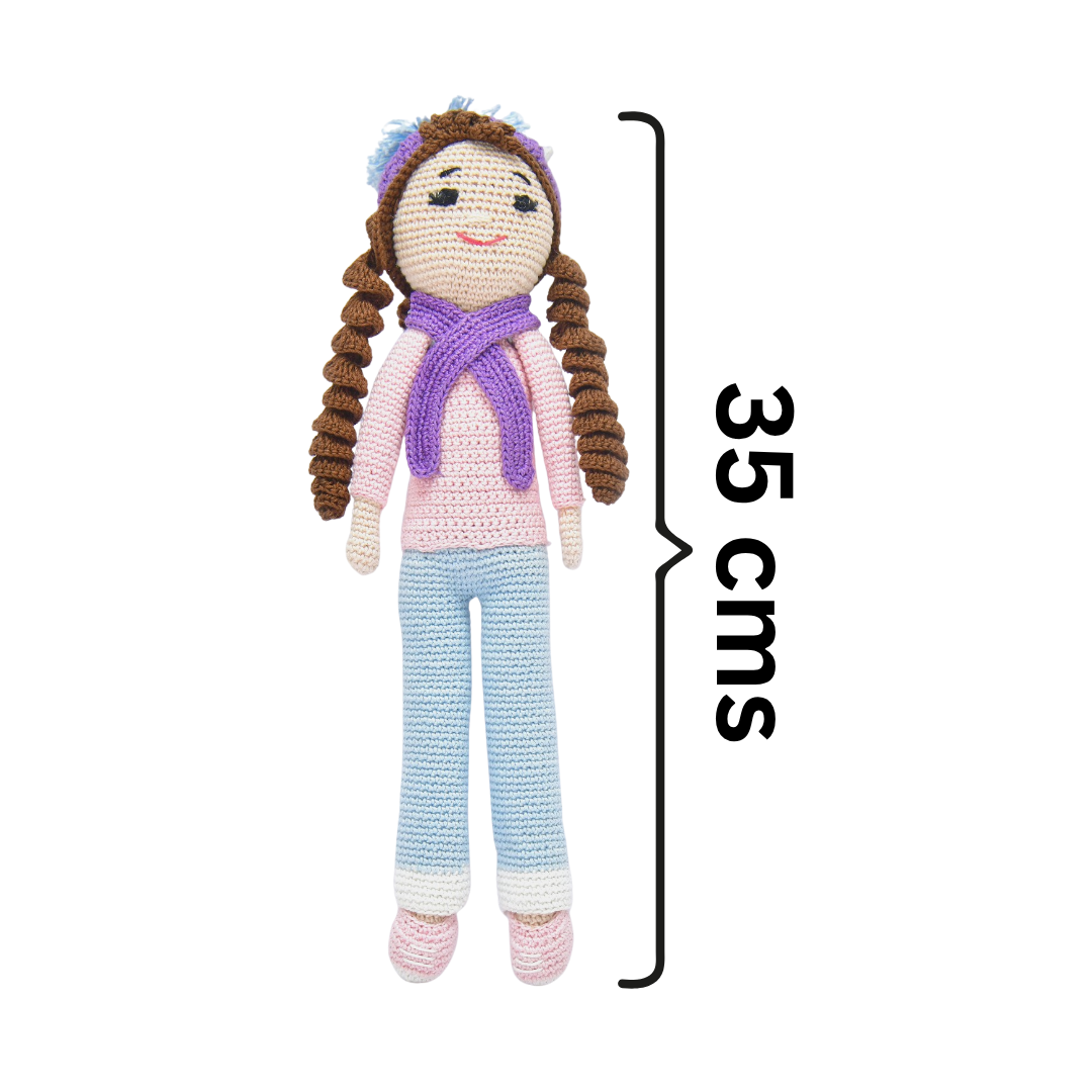 Happy Threads | Sweety – The Crochet Darling | Ethically Made Handmade Doll for Kids & Collectors