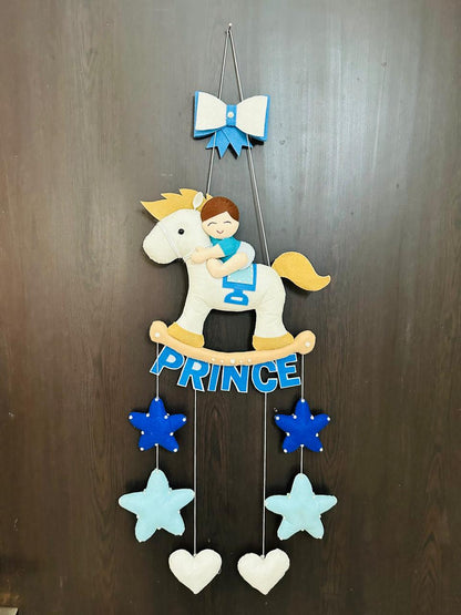Kids hanging -Baby Boy on horse