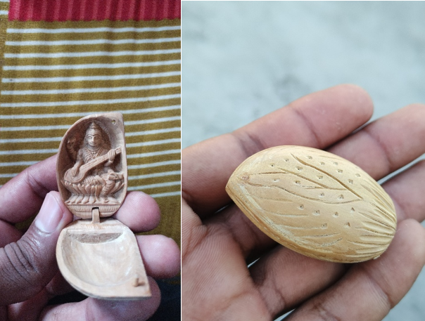 Sandalwood Carved Almond (Badam)