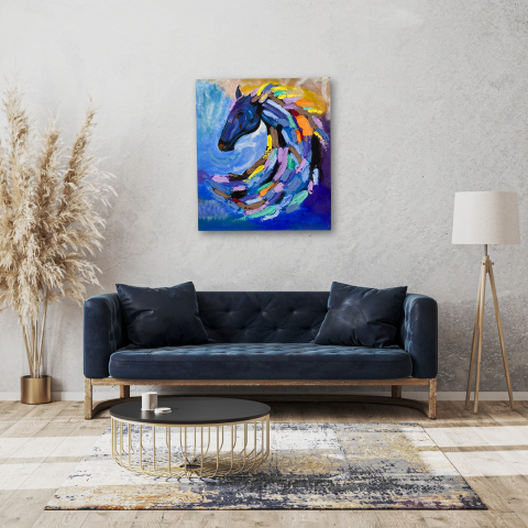 Horse abstract art