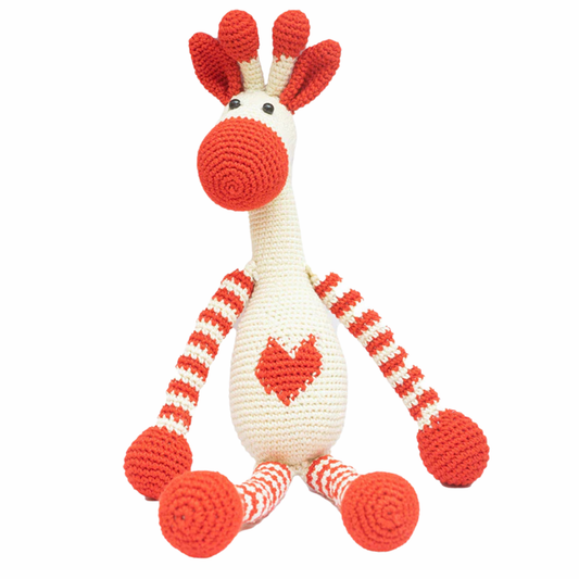 Happy Threads | Giphy the Giraffe | Handcrafted Crochet Toy | Soft & Adorable Companion for Kids