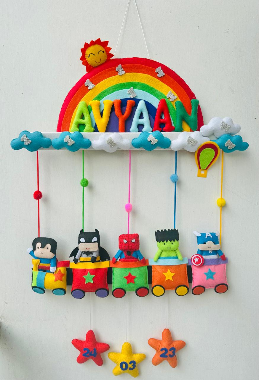 Kids hanging -SuperheroTrain (Single Name)