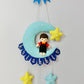 Kids hanging -Girl/Boy on Moon
