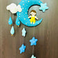 Kids hanging -Boy/Girl on Moon (BLUE)