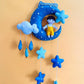 Kids hanging -Boy/Girl on Moon (BLUE)