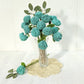 Happy Threads| Button Roses, Eco-Friendly Handcrafted Single Stem Crocheted Flowers - Child-Safe, Lead-Free, Sustainable Decor & Gift Solution
