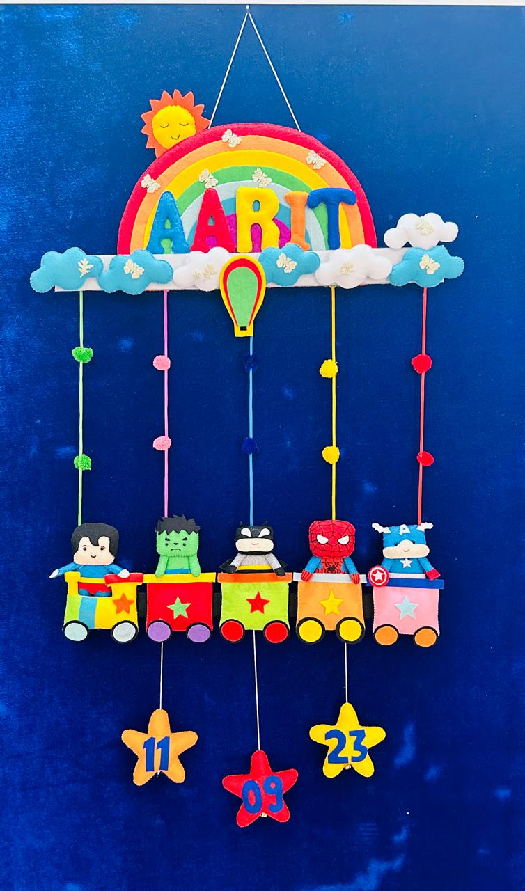 Kids hanging -SuperheroTrain (Single Name)